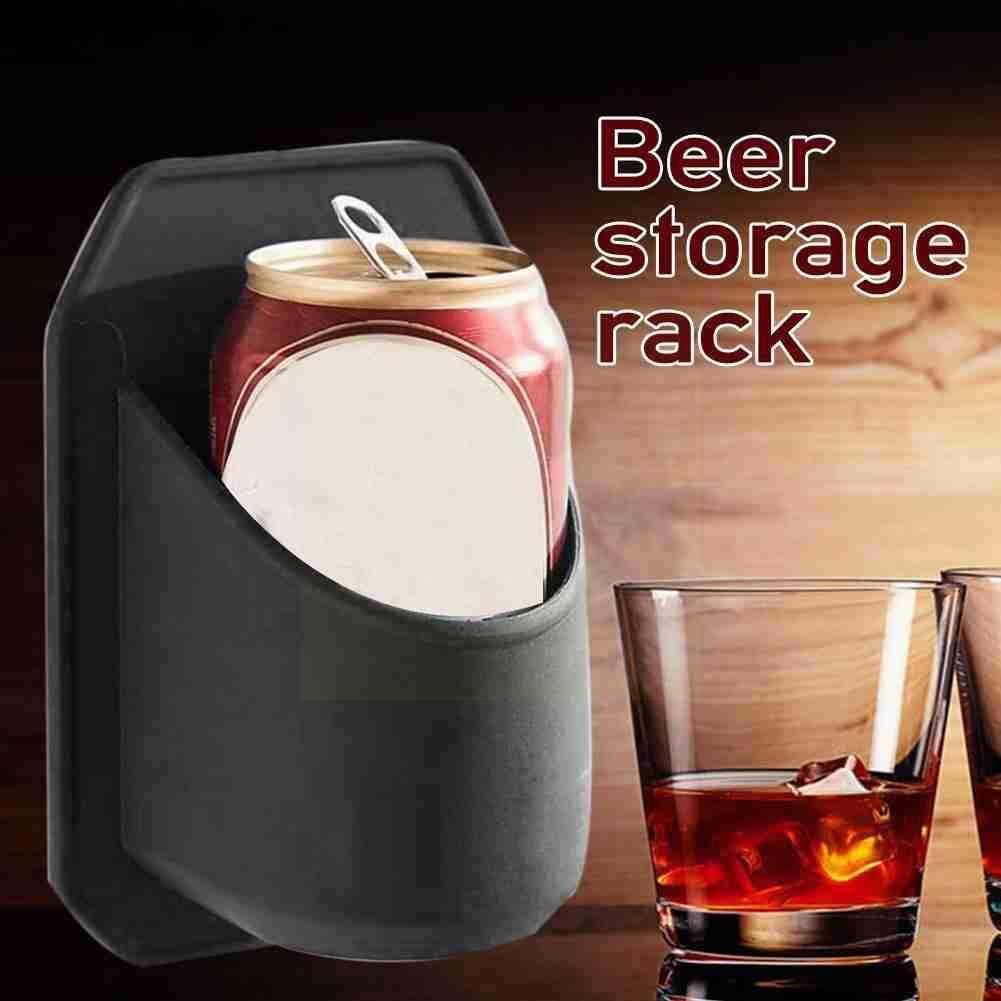 Wall Mounted Beer Can Wine Glass Holding Rack Multifunction Storage Holder Cola Bathroom Beverage Plastic Cup Juice Bracket