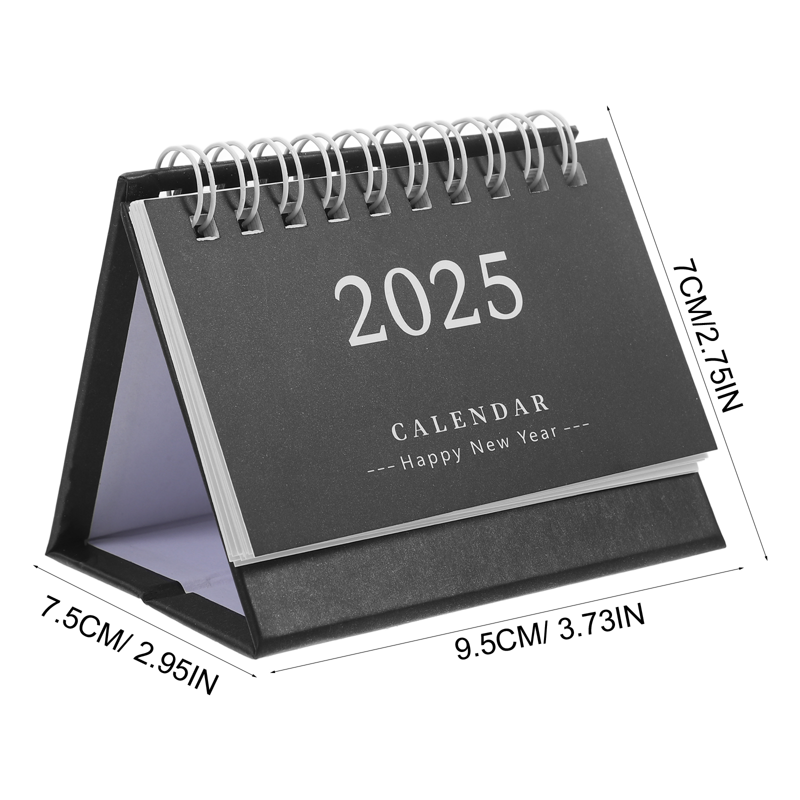 Mini-Tischkalender 2025, kleiner Standplaner, Notiz, täglicher Gebrauch, Monatsplan, Heimbürobedarf, Druckprodukte, dekorativ