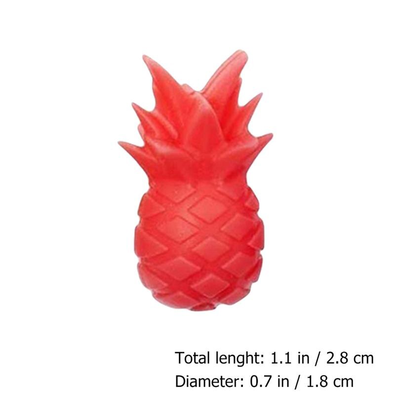 18Pcs Ananas Vorm Wijnglas Markers Siliconen Wijn Cup Identifier Identificatie Markers Cup Marker