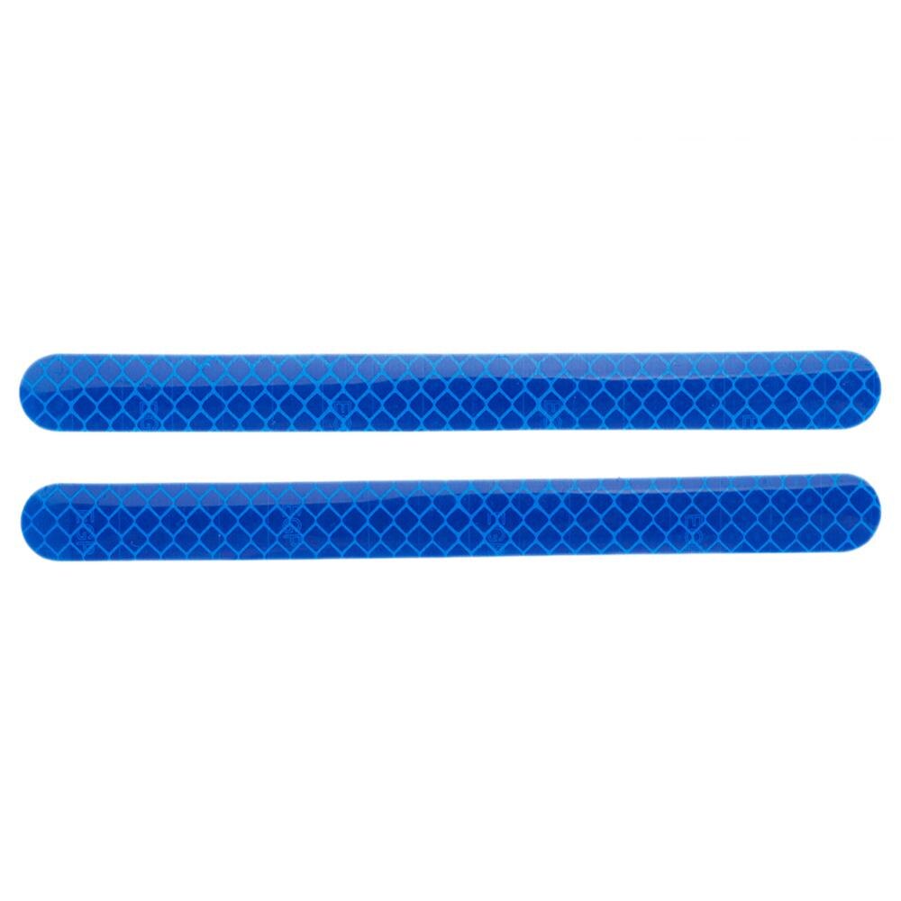 Autocollants réfléchissants universels pour rétroviseur de voiture, 2 pièces, de sécurité, bande de voiture étanche, Anti-collision, bande de style automobile: Bleu