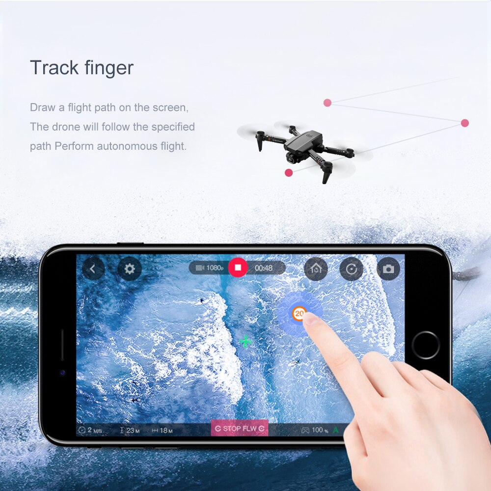 Mini Rc Drone XT6 4K 1080P HD Dual Camera WiFi FPV Air Pressure Altitude Hold Foldable Quadcopter Gps Dron for boy toys