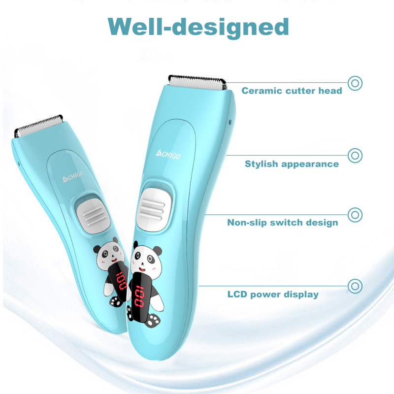 CHIGO Baby Electric Hair Clipper USB Rechargeable Waterproof Quiet Low Noise Suit Adult Child Baby Hair Clipper Cutter Trimmer