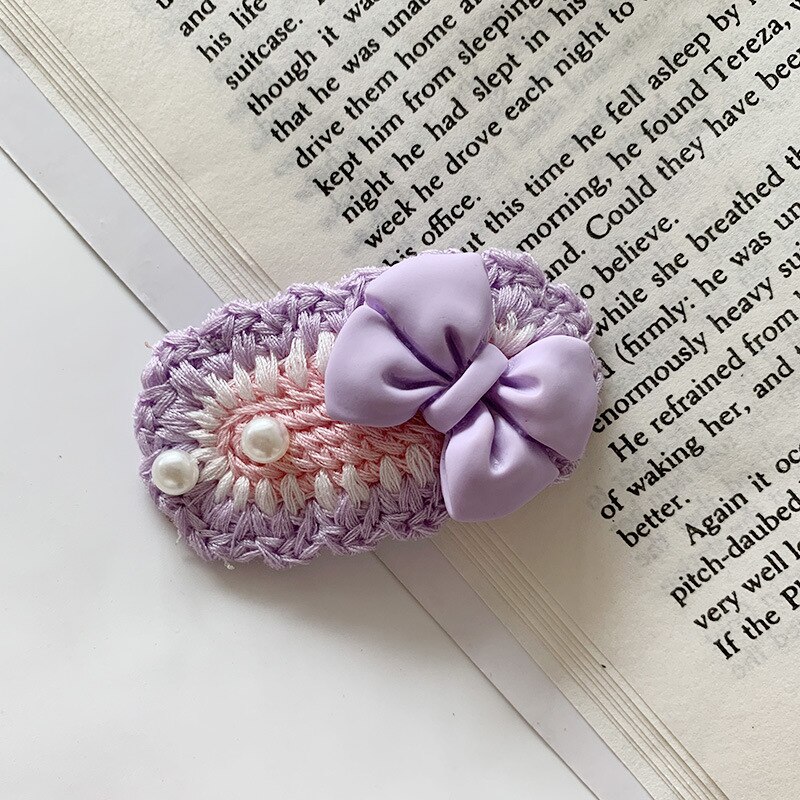 Hand-woven Accessories For Hair Baby Clip Hair Pins Kids Girls Hair Styling Tools Hairpin Hair Wear Headdress Barrettes Bb Clips: 02