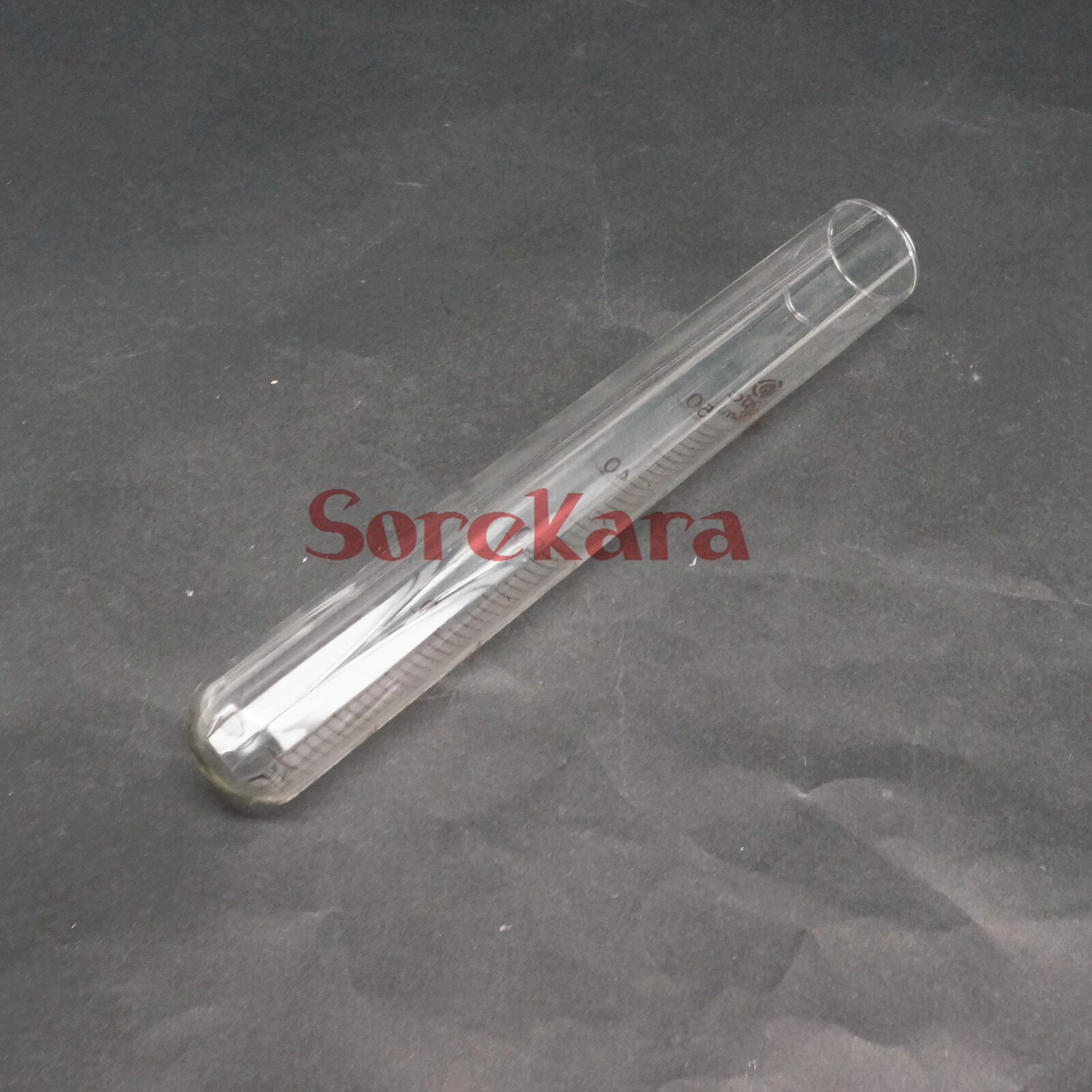 LOT 5 Scale Line 50ml Glass Test Tube Round bottom for Chemistry Laboratory