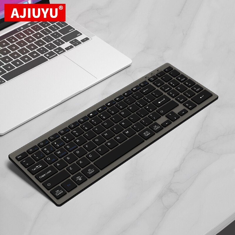 Ajiuyu Bluetooth Toetsenbord Voor Lenovo Thinkpad Dell Hp Asus Acer Samsung Lg Huawei Oppervlak Laptop Notebook Tablet 2.4G Draadloze