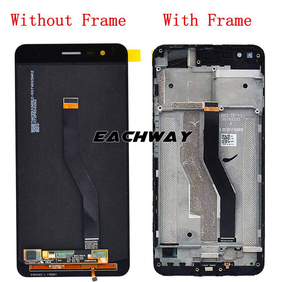 Origianl Amoled 5.5 "Voor Asus Zenfone 3 Zoom ZE553KL Lcd Touch Screen Digitizer Met Frame Voor Asus ZE553KL lcd Display