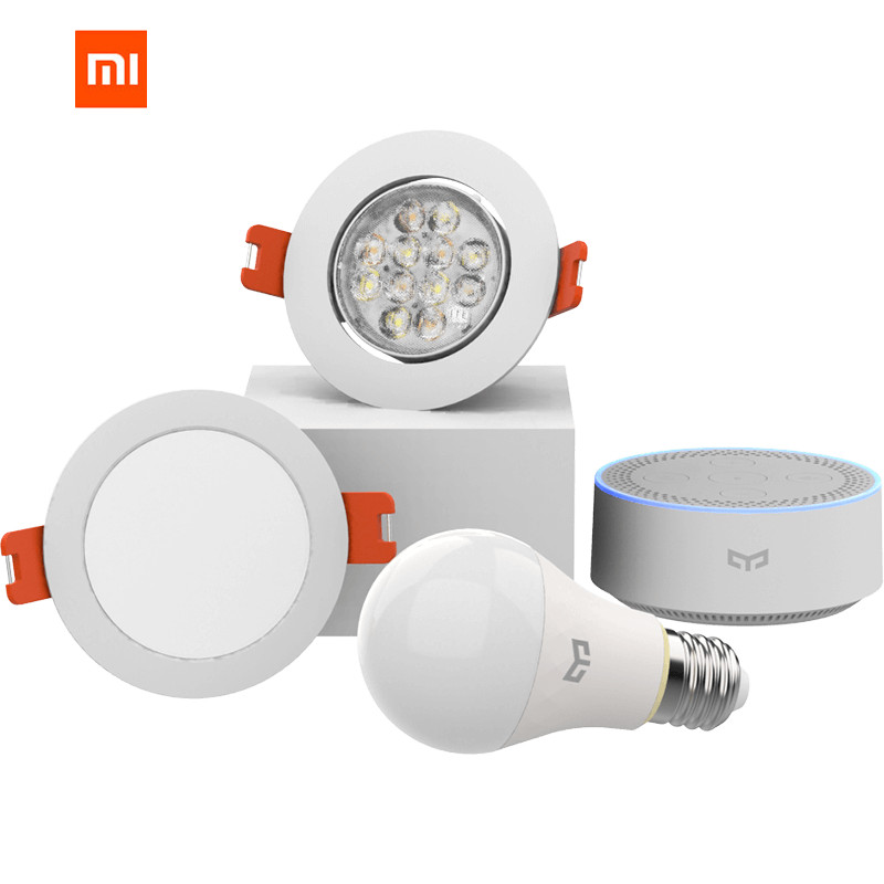 D'origine Xiaomi Mijia Yeelight Bluetooth maille Version ampoule intelligente Downlight spot E27 E14 travail avec passerelle APP contrôle