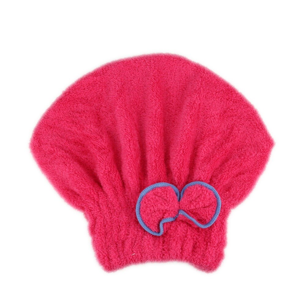 Microfibra de secado rápido de cabello Spa Bowknot Wrap gorro toalla para baño 7 colores de Color sólido accesorios de baño Wrap toallero