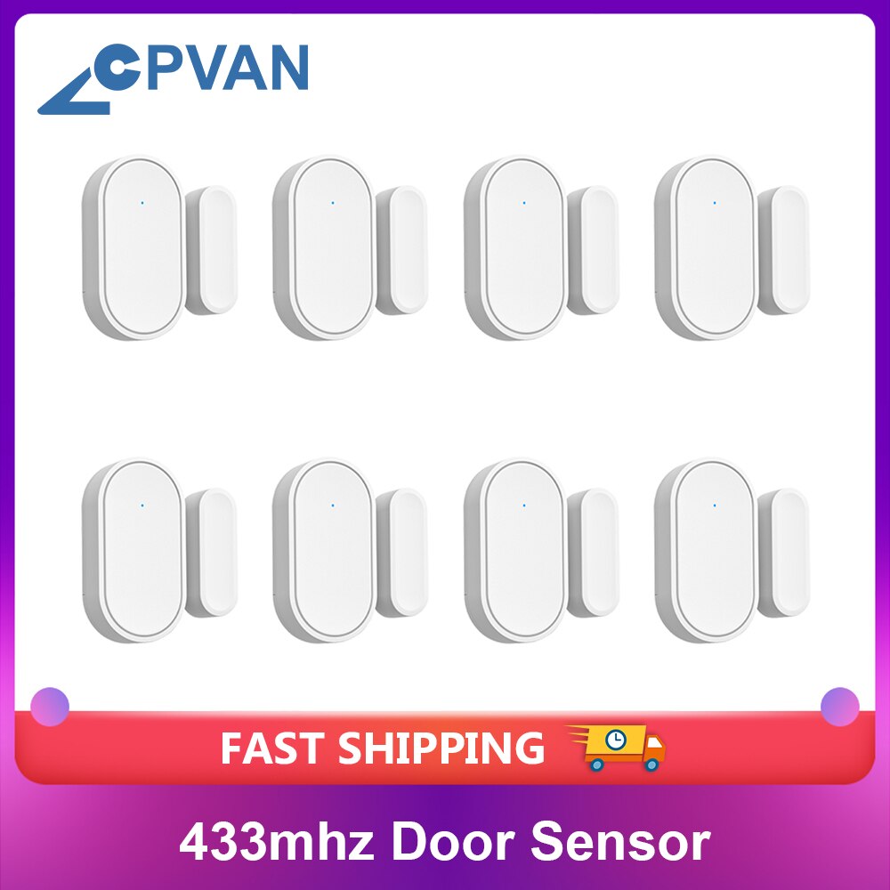 CPVAN Tür Sensor 433mhz Tür Offen/Geschlossen Detektoren Hause Alarm Kompatibel Mit Heimat Sicherheit Alarm System