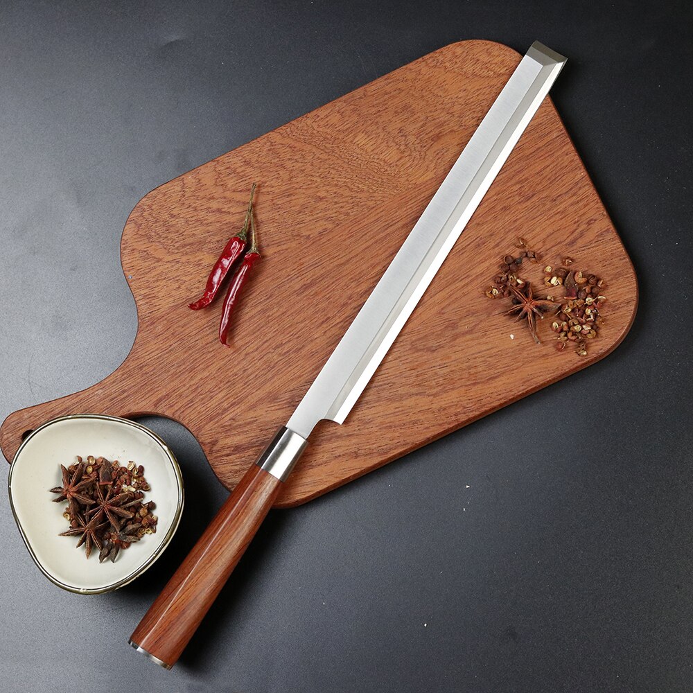 Japanese sushi knife high carbon stainless steel salmon knife 9 inch super long slice razor sharp chef sashimi knife
