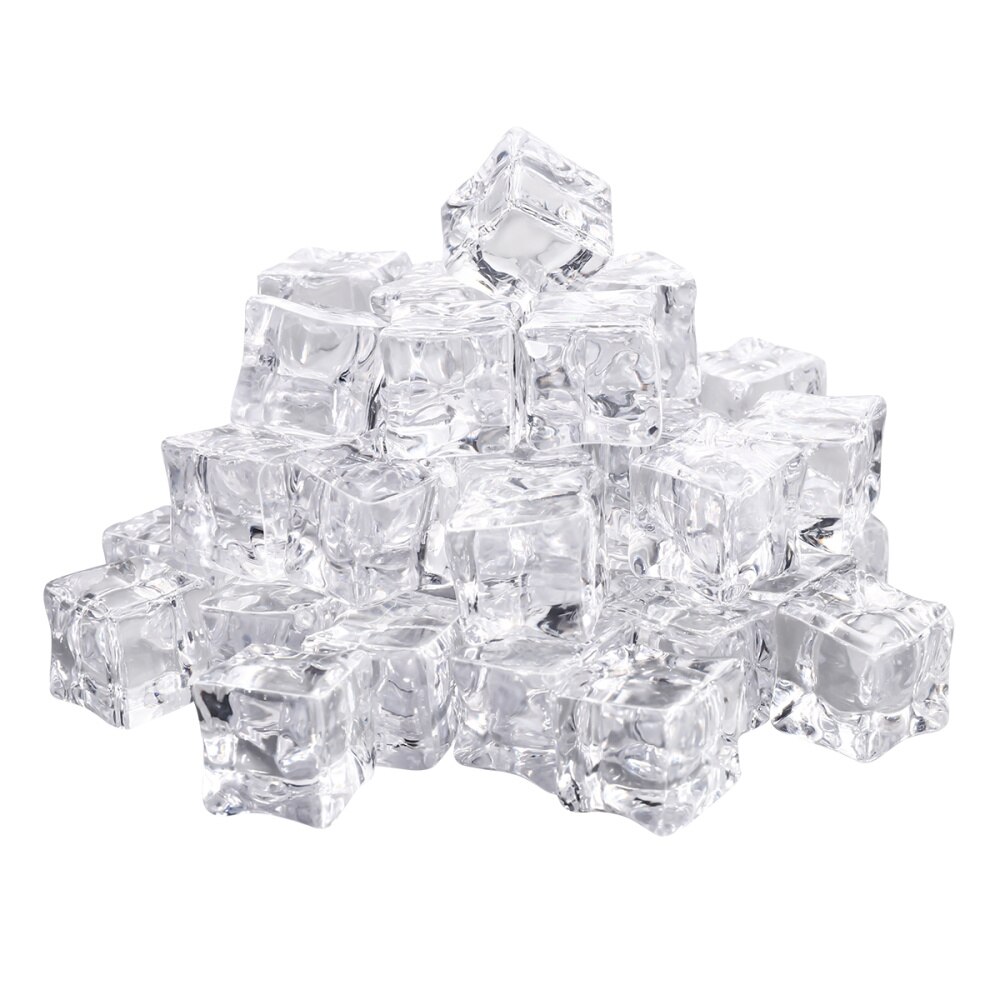 50Pcs Kunstmatige Crystal Cubes Ijsblokjes Voor Fotografie Decoratie Keuken: Default Title