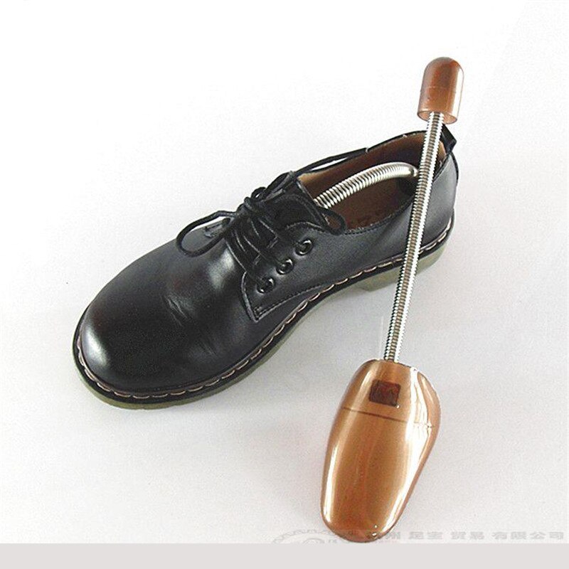 Tensores de plástico para zapatos, tensores para botas, tamaño ajustable, para hombre y mujer, color marrón, 1 par