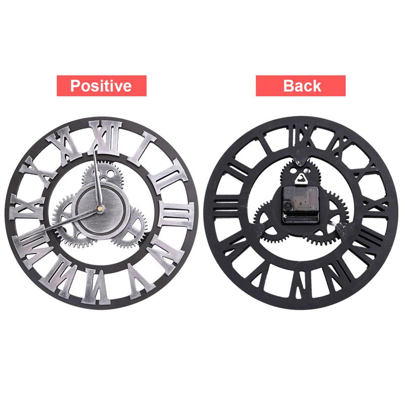 Industrial Gear Wall Clock Decorative Wall Clock Industrial Style Wall Clock wall hanging clock (Shipment without Battery)