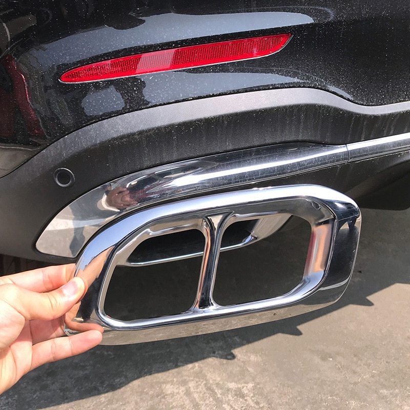 Auto Uitlaatpijp Staart Keel Uitlaat Voor Mercedes-Benz Gle W167 Onderdelen Modificatie Glc X253 Rvs uitlaat