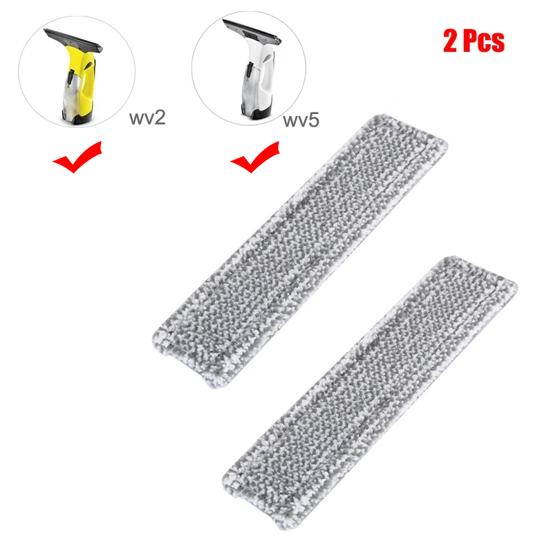 Pour Karcher WV1 WV50 WV75 WV2 WV5 Machine de nettoyage de vitres en Microfibre chiffons de vadrouille accessoires de remplacement adaptés aux pièces de rechange de tête de vadrouille: jaune clair