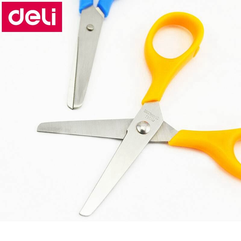 Deli 6025 Student Scissors 114mm(4.5') stainless scissors retail packing