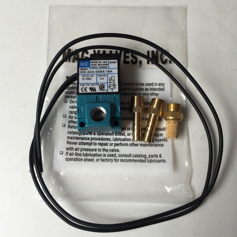 12v MAC 3 Port Electronic Boost Control Solenoid Valve 35A-AAA-DDBA-1BA 5.4W with brass kits