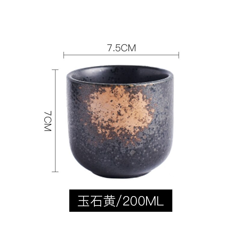 200ml søte japanske rå keramikk melk kopp flammeovn keramiske krus kaffekopper ettermiddagste kopp tazas originales: En