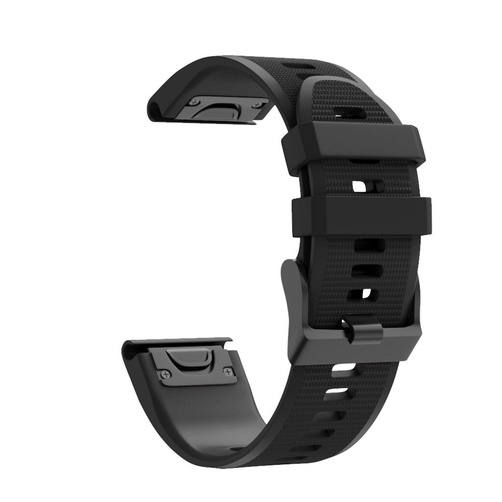 Silicone A Sgancio Rapido Della Vigilanza Fascia Della Cinghia di Polso Per Garmin Fenix 6X/Fenix 6XPro intelligente wristband Accessori: BK