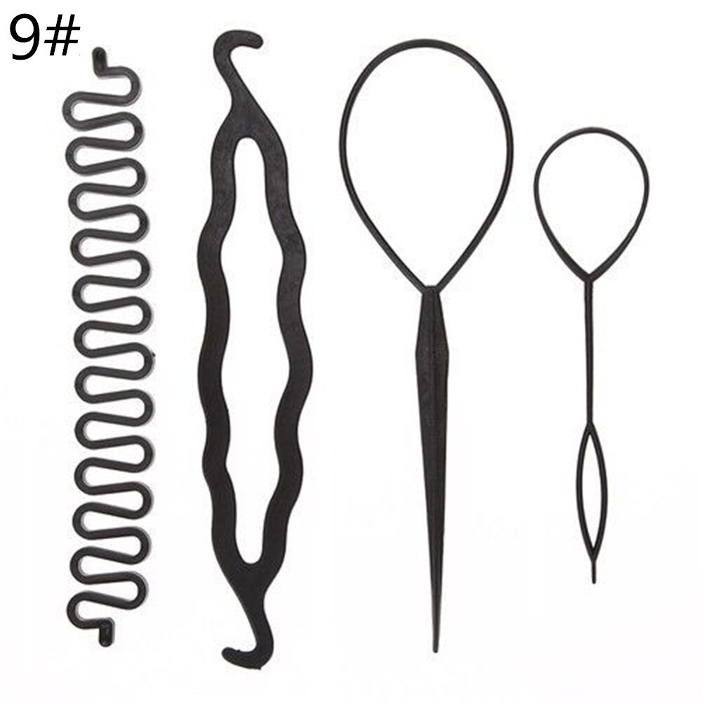 8 Styles Lady French Home Use Hair Braiding Tool Weave Braider Roller Hair Twist Styling Tool DIY Accessories: 8