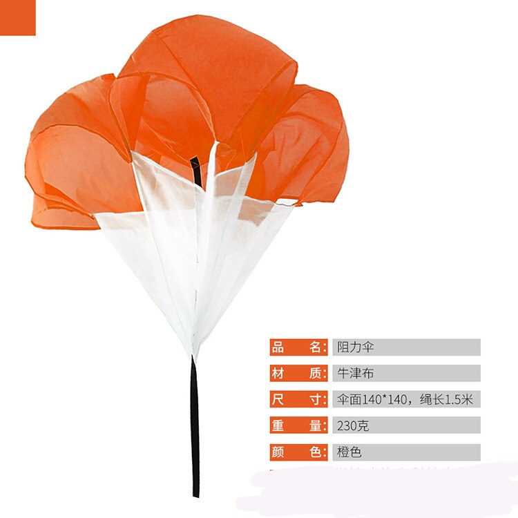 Track Field Training Speed Vertraging Parachute Slepen Resistenza Del Paracadute Kind Running Slepen Parachute Fitness Paraplu: orange