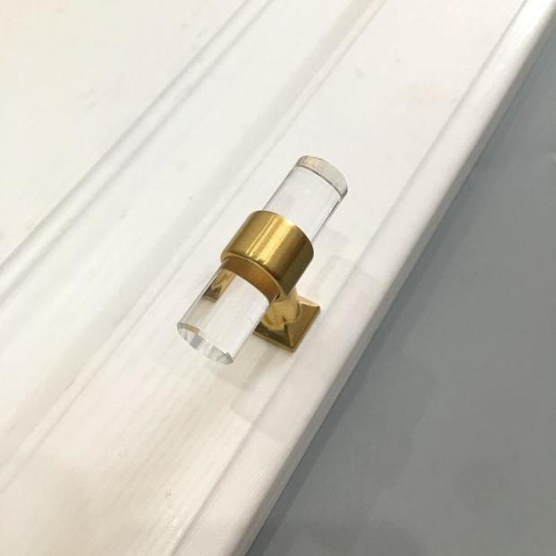 Modern akryl dörr dra knopp låda skåp skåp kökshandtag låda knoppar hårdvara guld garderob hanterar möbler