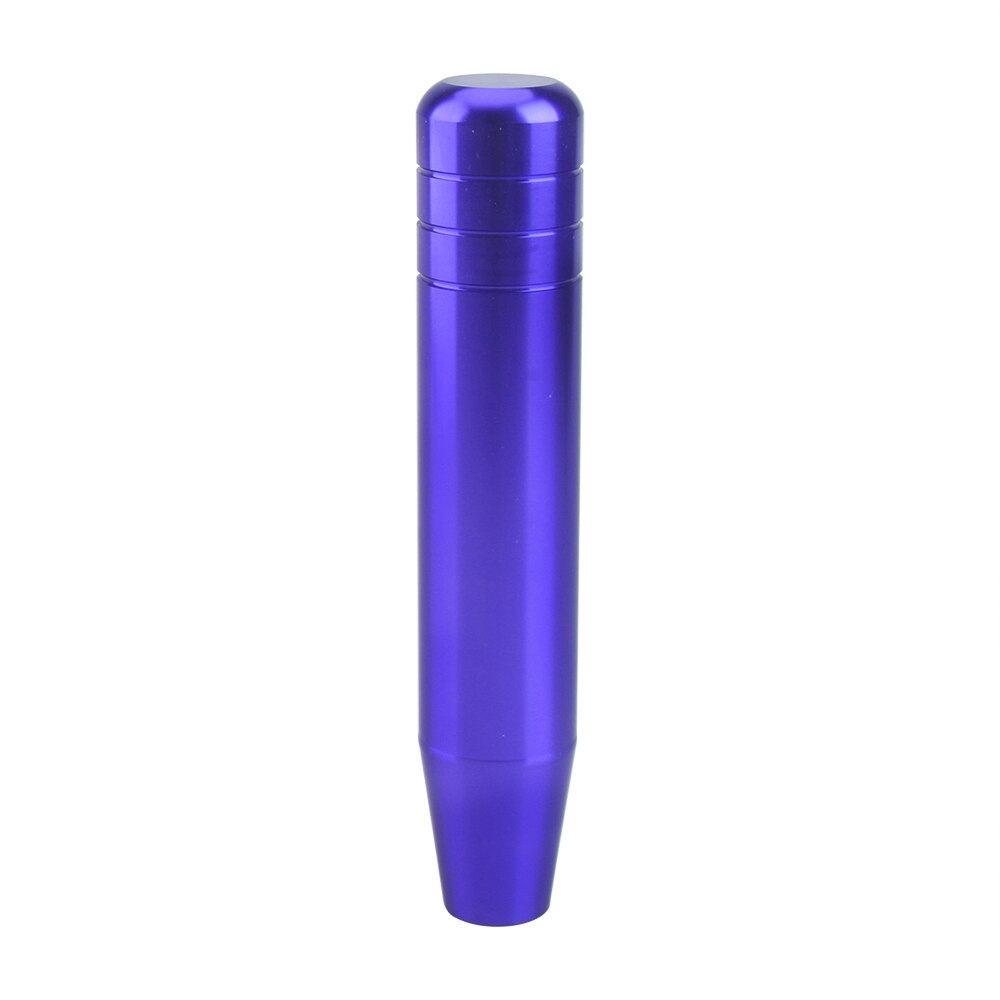 Universal 18cm- längd manuell växelspaksknopp aluminiumlegering racing automatisk anpassad mugen växelknopp med 3 adaptrar: Blå
