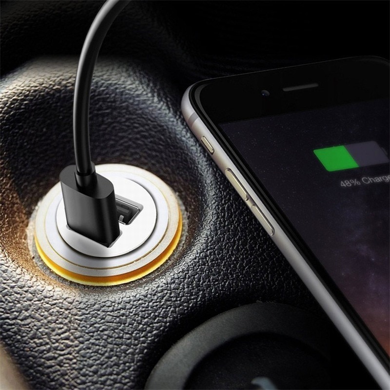 Mini USB Car Charger Dual Ports Adapter For iPhone x 7 XR XS 8 Huawei p20 lite Samsung Galaxy S8 S9 Chargeur USB Lader Autolader