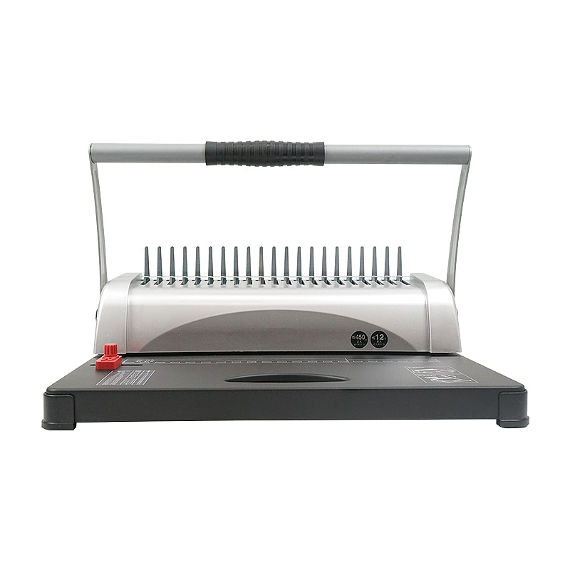 A4 apron binding machine 21 holes A5 punching machine labor-saving double handles clip-comb binding machine