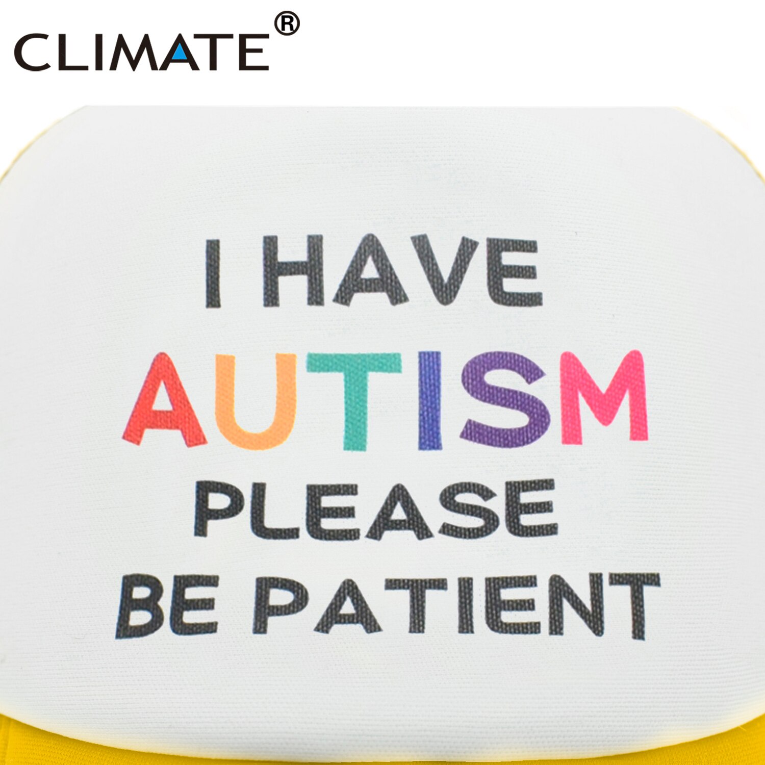 CLIMATE Autism Cap Please Be Patient I Have Autism Trucker Cap Autistic The Good Doctor Shaun Murphy Child Pattern Mesh Cap Caps