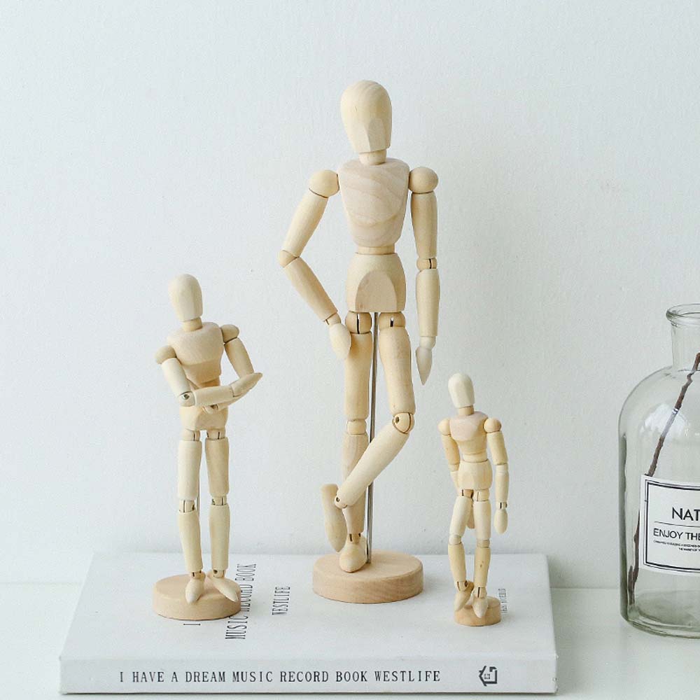 4,5 5,5 8 inch schetsbenodigdheden woondecoratie kunstenaar kunstmodellen schets tekenen actie speelgoedfiguren houten speelgoed mannequin figuurmodel