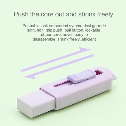1Pc STAEDTLER de Alemania Push-Pull Sakura goma de borrar limpio la seguridad y la protección del medio ambiente luz serie de Color papelería