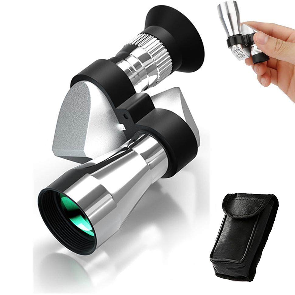 Compacte monoculaire telescoop 8X20 voor volwassenen Draagbare draagbare mini-monoculaire met smartphone-adapter voor vogels kijken vissen