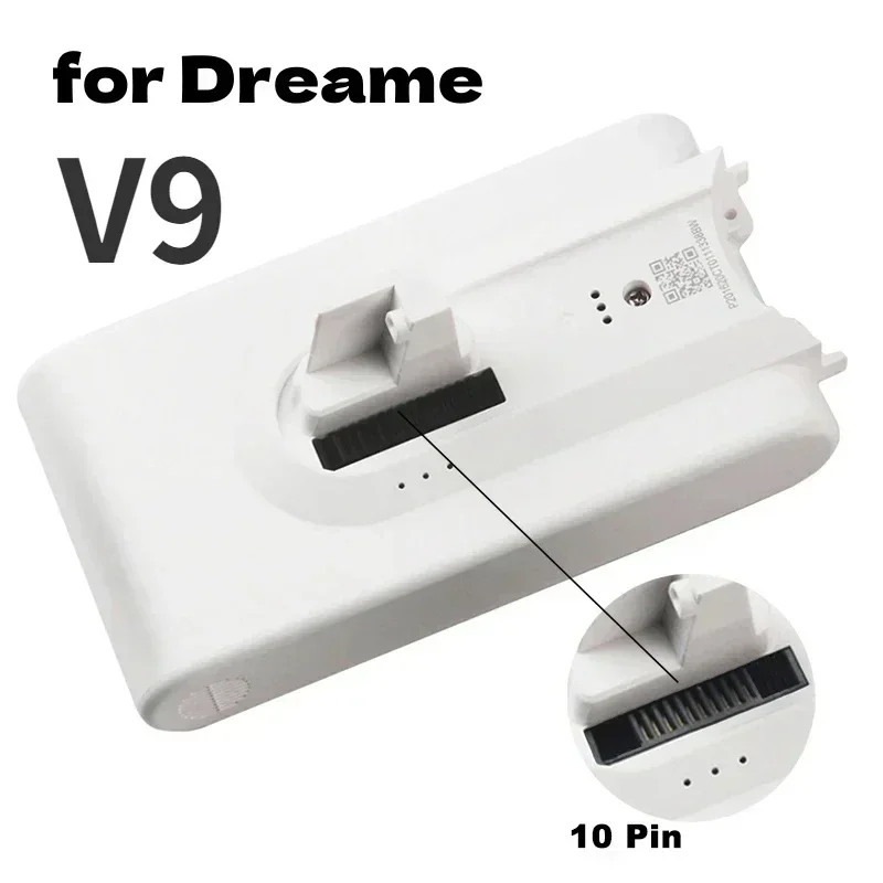 Wymienny odkurzacz 5000 mAh - zapasowa bateria robić akumulatora litowo-jonowego Xiaomi Dreame V8, V9, V10, V10zawodowiec, VVN3, VVN4, VVN5, XR: Niebieski