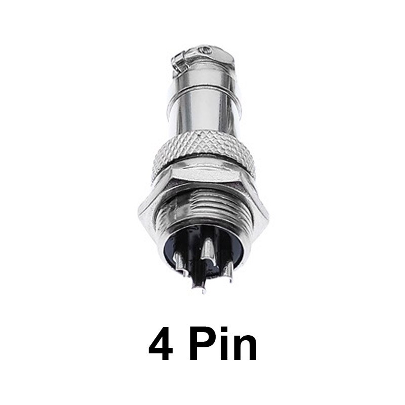 GX16 Aviation Circular Connector 2Pin3pin4pin 5pin6pin7pin8pin9pin10pin Male & Female plug connectors: 4Pin