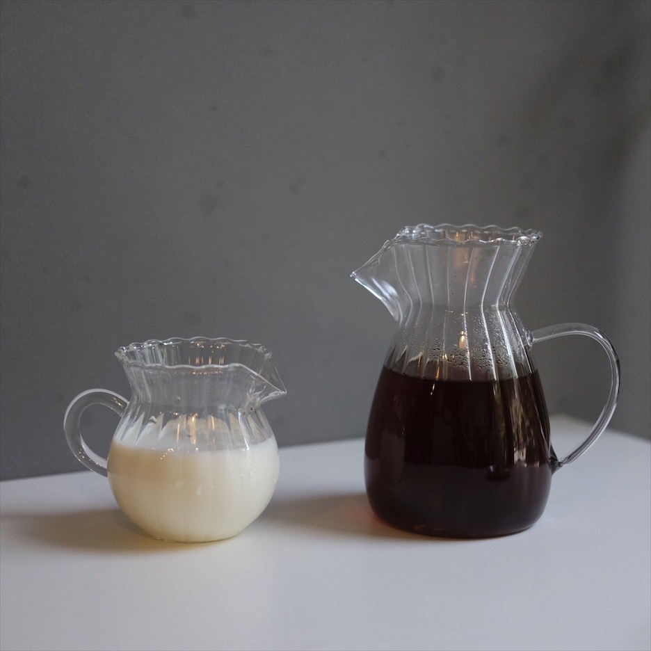 Ins Small Glass Milk Jug 260ml Mini Milk Jug for Coffee Honey Jug 50ml Cute Tablewares