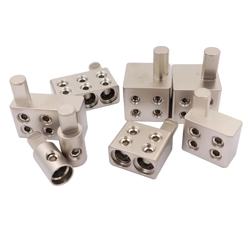 1 paire de séparateur Audio de voiture, Terminal d'alimentation, amplificateur Audio double calibre 1/0 à calibre 1/0, réducteurs d'entrée d'ampli, décharge
