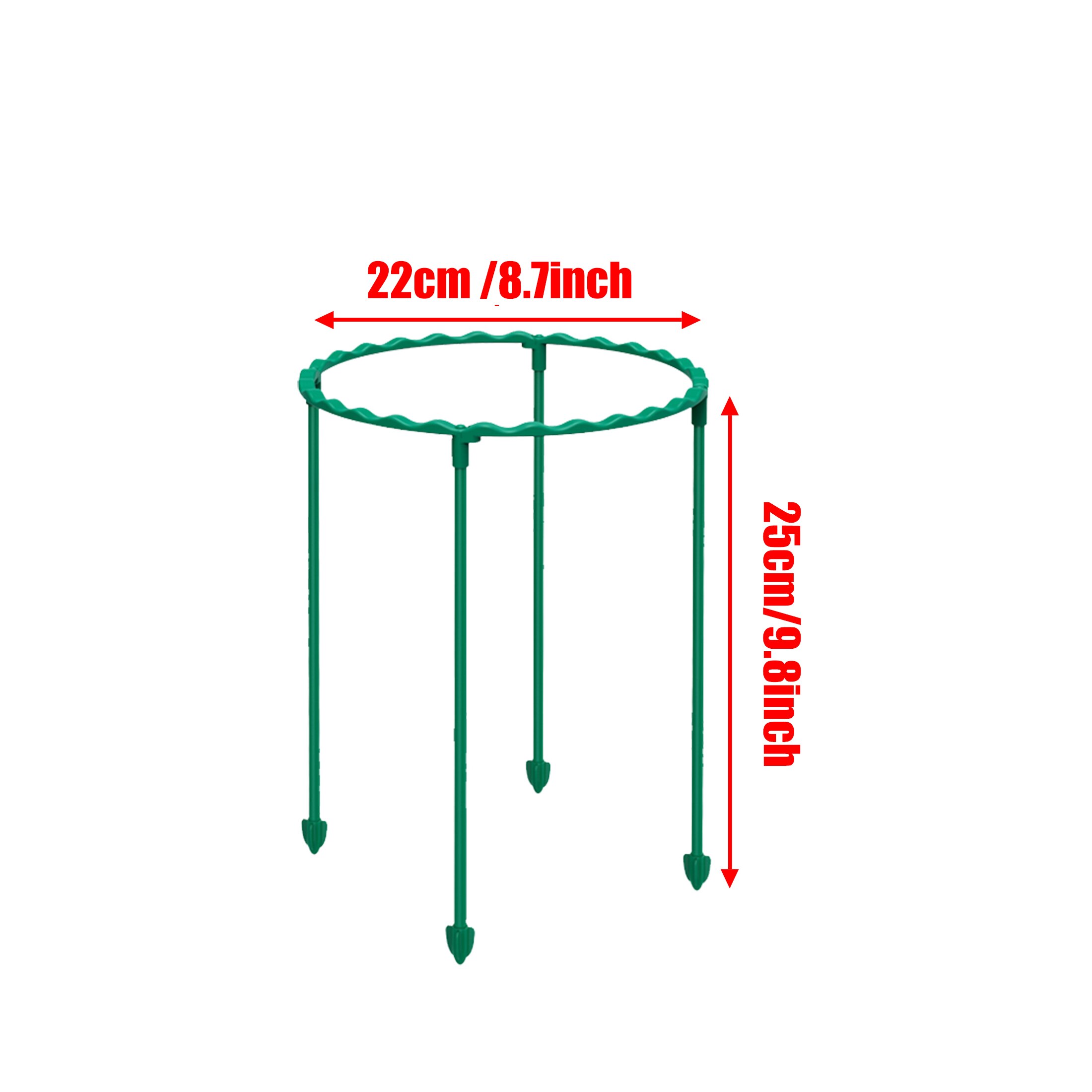 Support de vigne grimpante pour plantes en pot, cadre de Support en acier revêtu de plastique pour fleurs et légumes, outils de Support en treillis pour plantes décoratives, 1 pièce: Beige