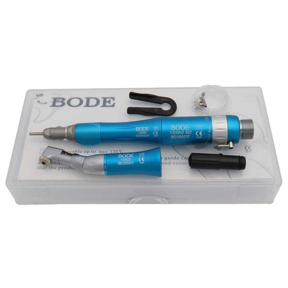 Pièce à main dentaire à basse vitesse couleur nez droit contre-Angle moteur pneumatique Turbine à Air BODE 2 trous/4 trous B2/M4 rose/bleu/noir