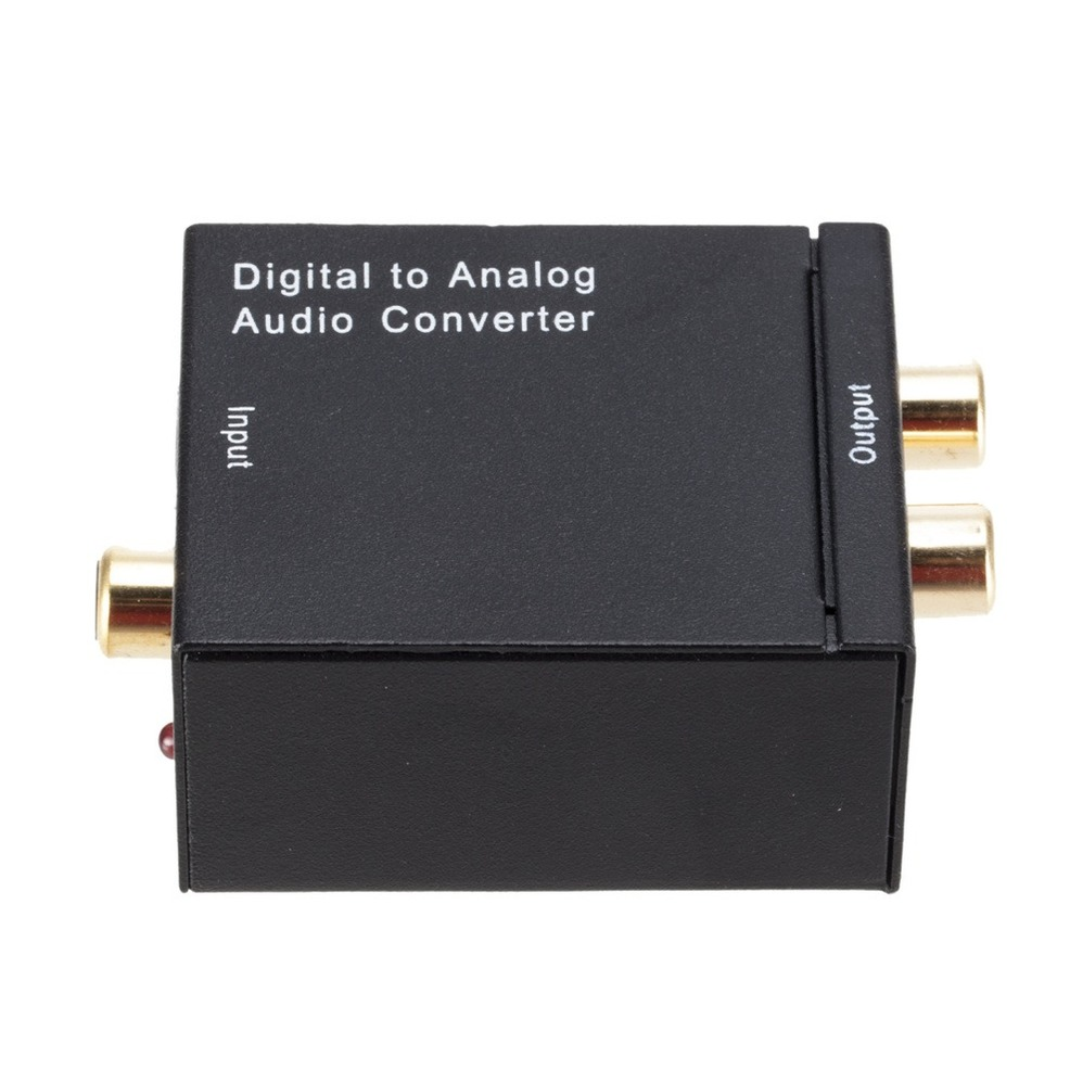 Digitaal Naar Analoog Audio Converter Digital Optical Fiber Toslink Coax Naar Analoog Rca L/R Audio Converter Adapter Versterker