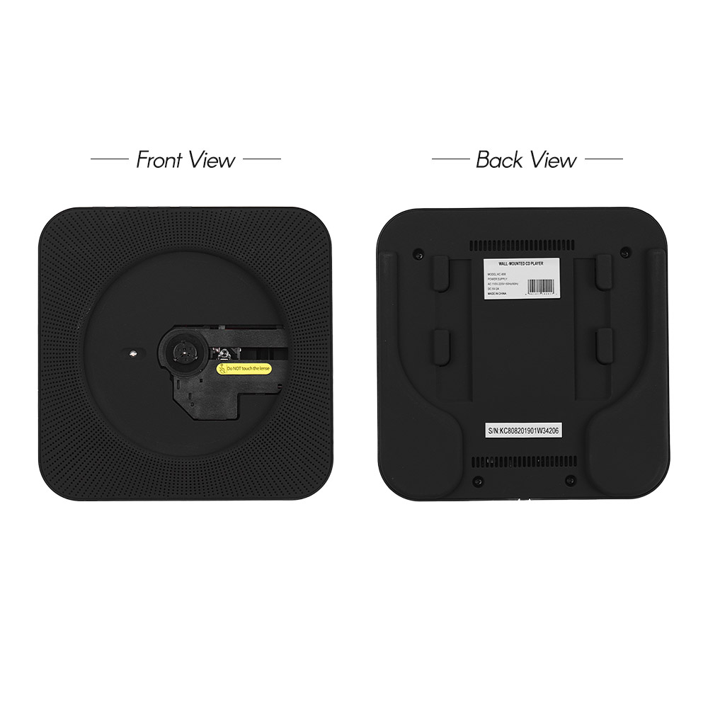 Portable wall-mounted CD player music amplifier audio with remote control support BT / USB / FM mode multiple models plug