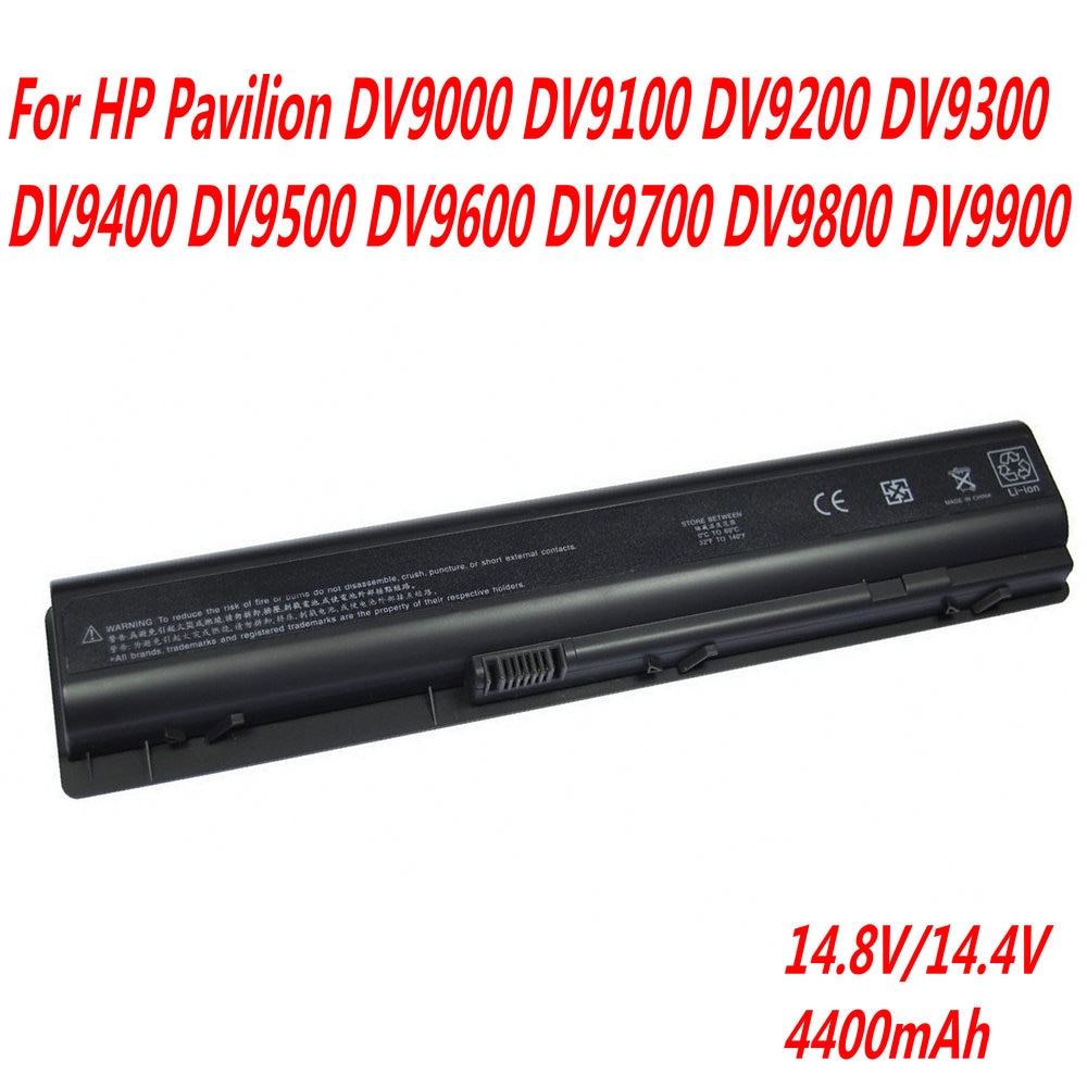 14.4V 4400mAh Laptop battery For HP Pavilion dv9000 dv9100 dv9200 dv9300 dv9400 dv9500 dv9600 dv9700 dv9800 dv9900