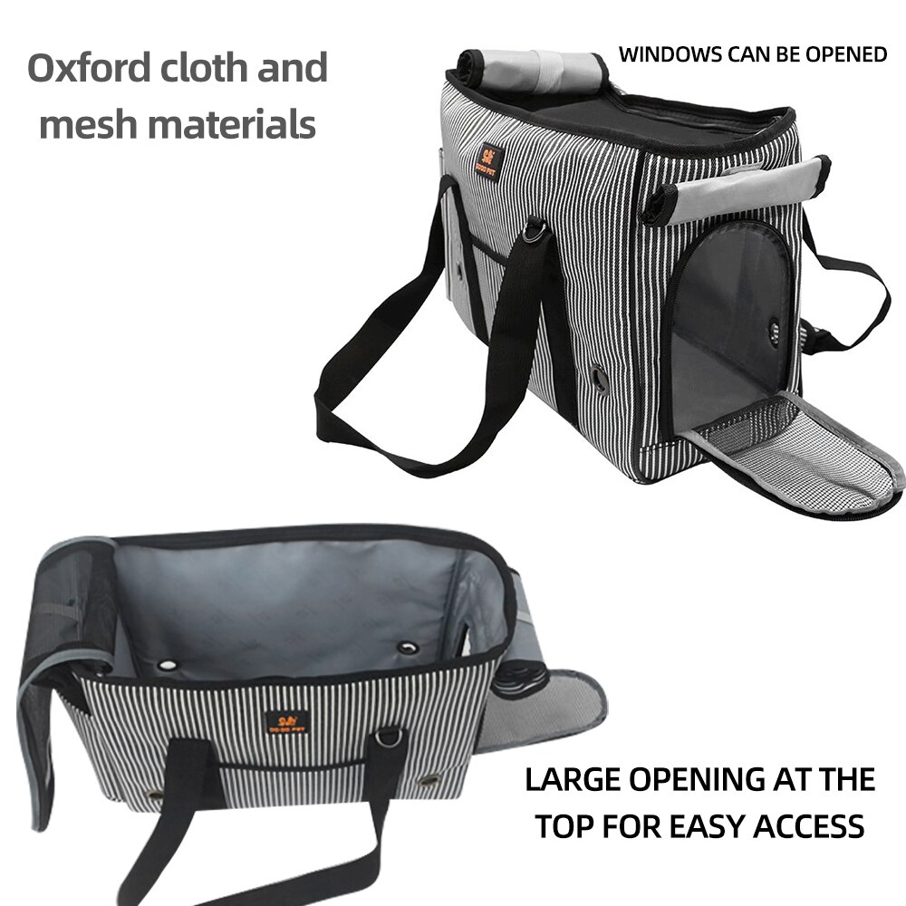 Mochila portátil suave para transportar mascotas, Bolsa de transporte para mascotas con una zona para respirar en el lateral