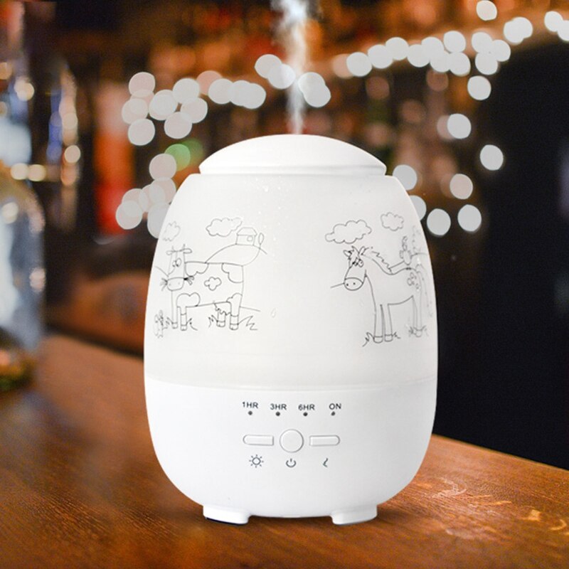 Smart WiFi Control Aromatherapy Machine, Home Humidifier, Home Decor Air Purifier EU Plug: White