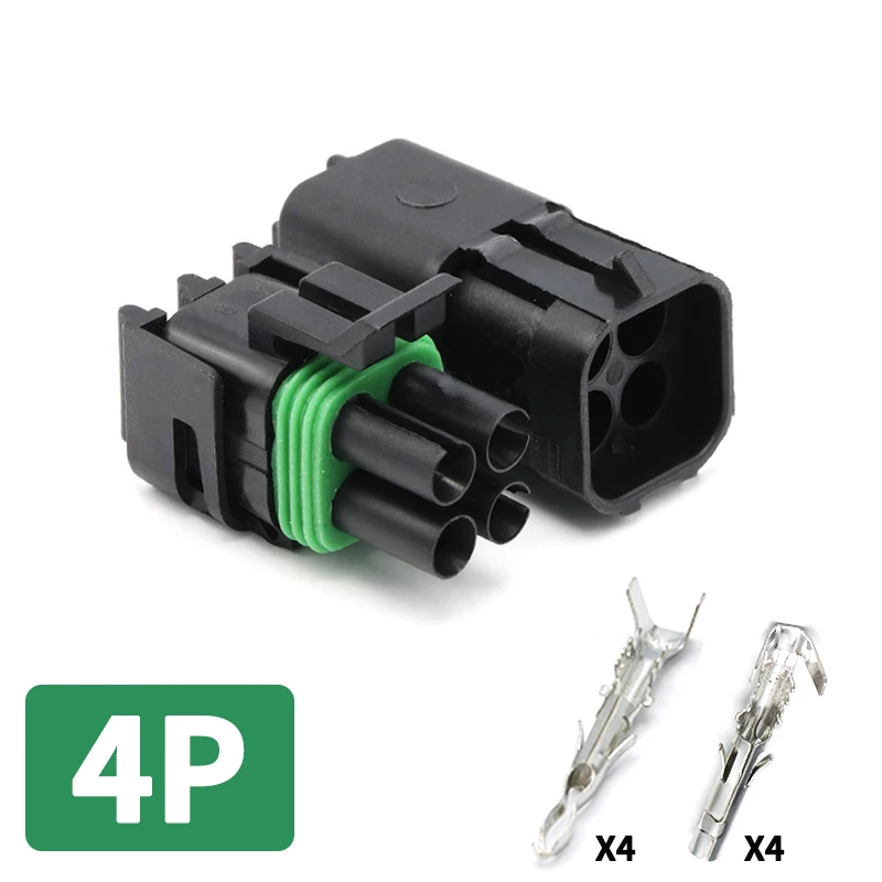 Delphi 2,5 Serie 1/2/3/4/6 Stift Automobil Wasserdichter Steckverbinder Männlich Weiblich Steckdose Anschlusshülle: Elfenbein