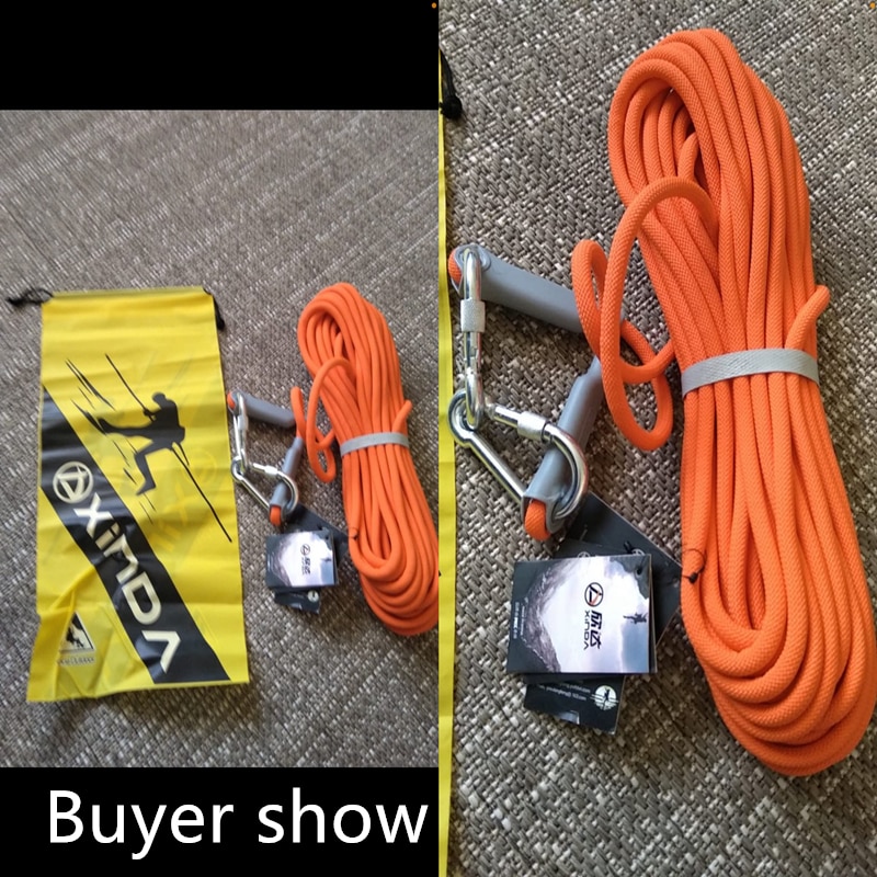 10M/20M Rock Climbing Cord Outdoor Hiking Accessories Rope 9.5mm Diameter High Strength Cord Safety Rope