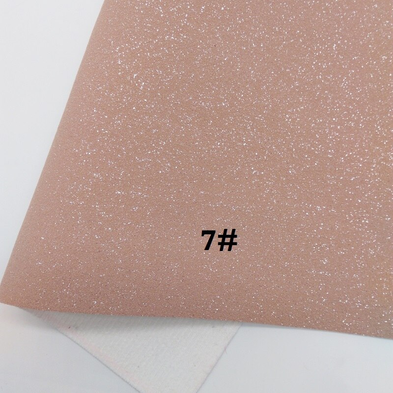 Glitterwishcome 21 x 29cm a4 størrelse vinyl til buer ruskind glitter syntetisk læder, kunstlæder ark til buer , gm684a: 7