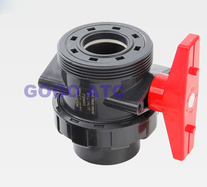 PVC PVC-U DN15-50mm Plastic chemical joint ball valve Wall thickness corrosion resistant Socket plastic ball valve