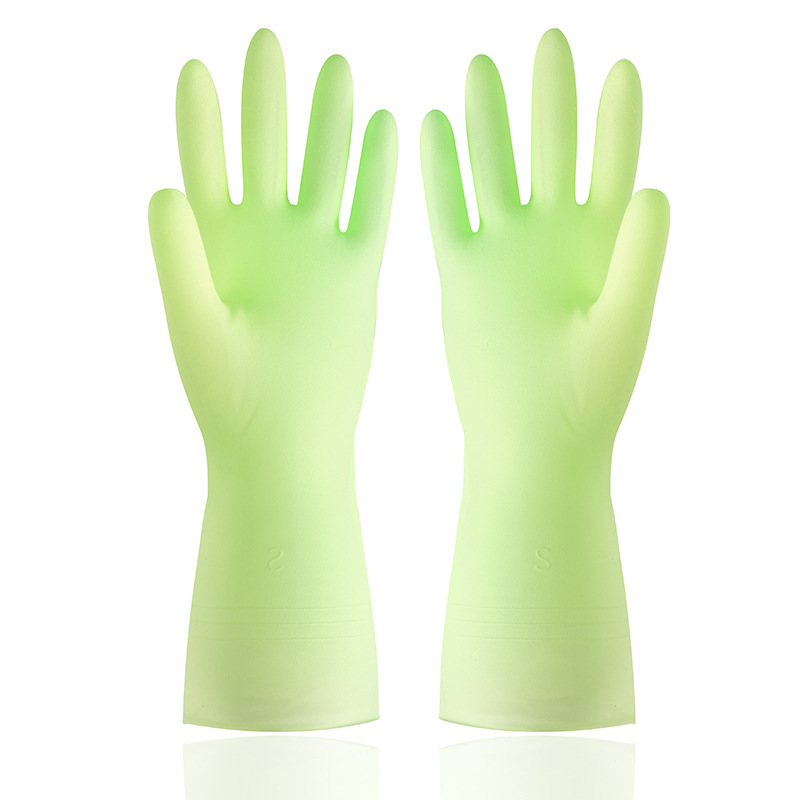 1 paar Wasserdichte Gummi Latex Geschirr Handschuhe Küche Dauerhafte Reinigung Hausarbeit Aufgaben Geschirr Werkzeuge Weibliche: L / Grau