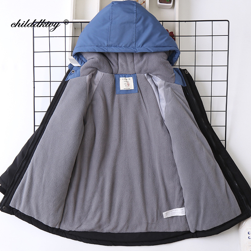 Chaquetas con capucha para niños, abrigos informales gruesos para mantener el calor, ropa de invierno, resistentes al frío intenso, novedad de